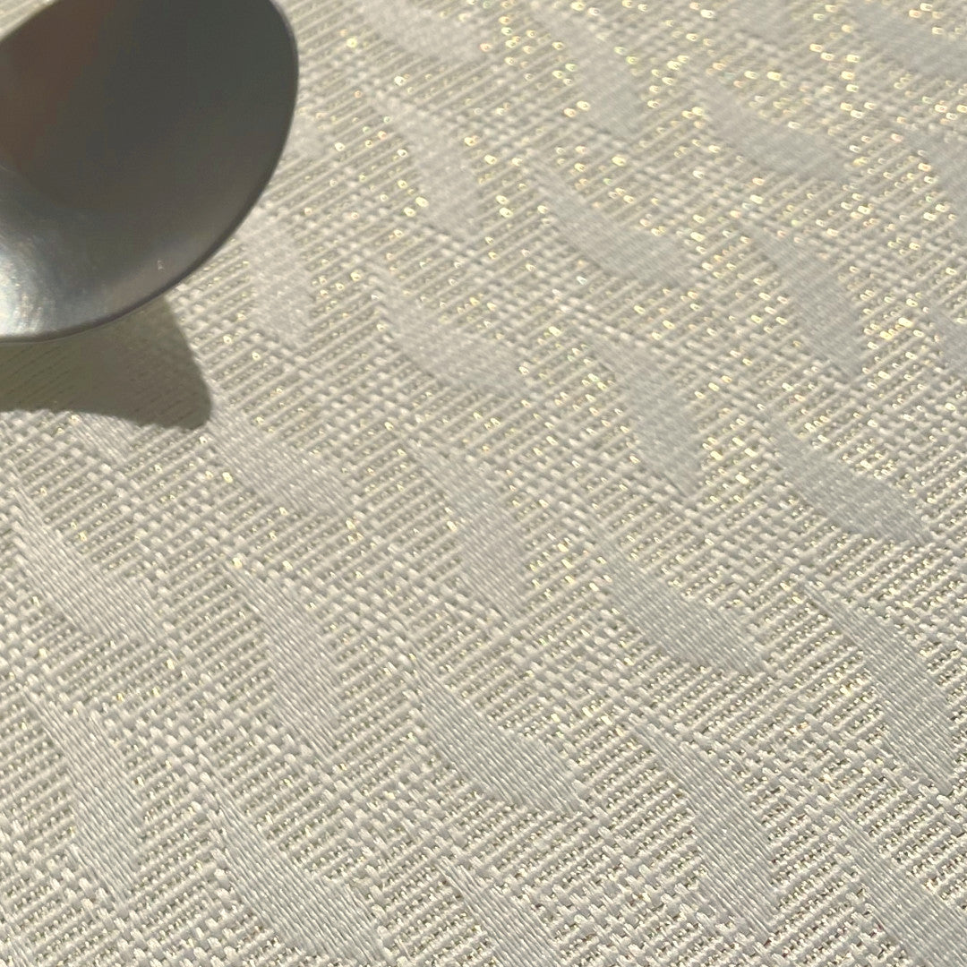 Munch Oro Guldblad - Elegant textilduk med lurex i guld, 160 cm bred