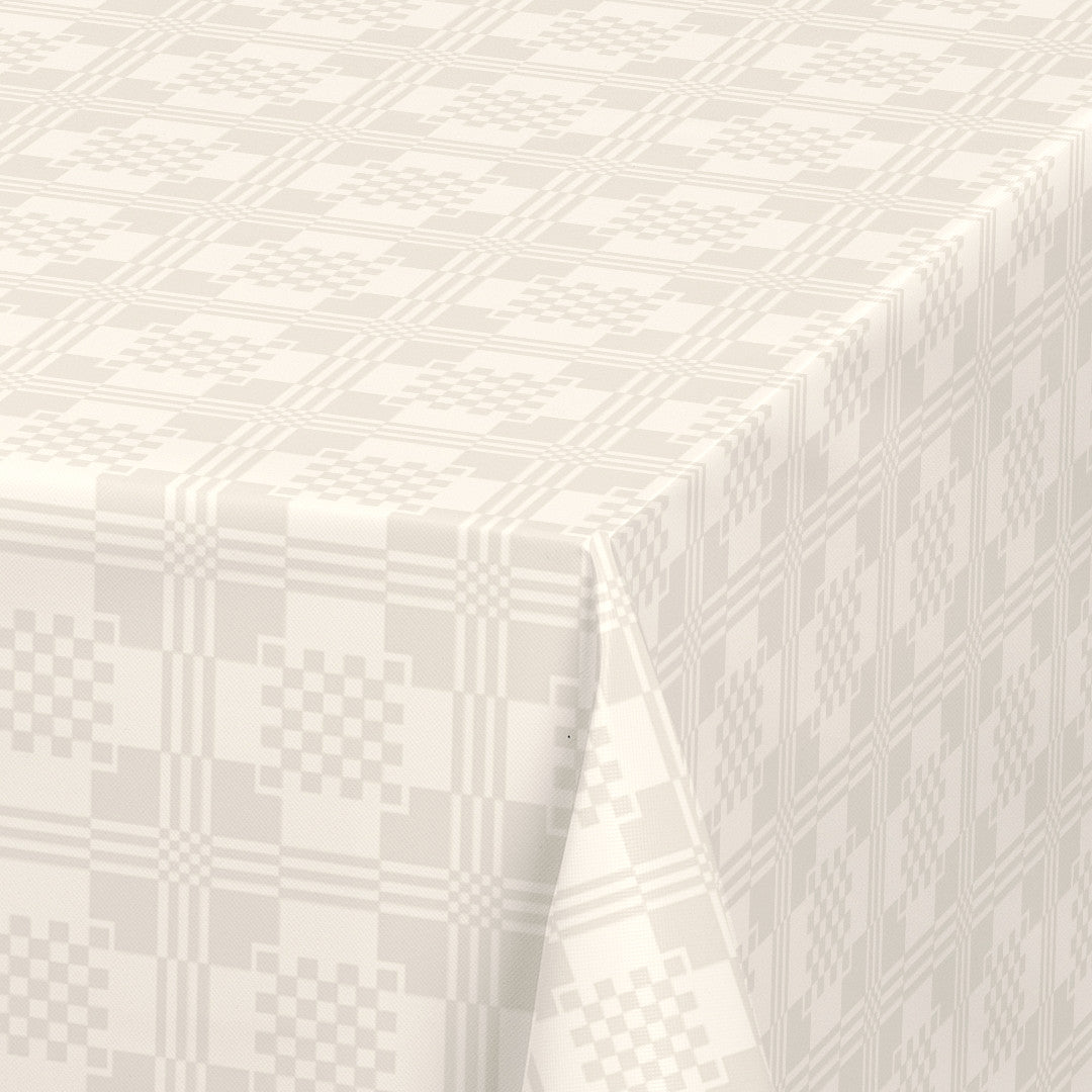 Nordfavn Adamascado Positivo Offwhite – Vaxduk med klassiskt mönster, hörn