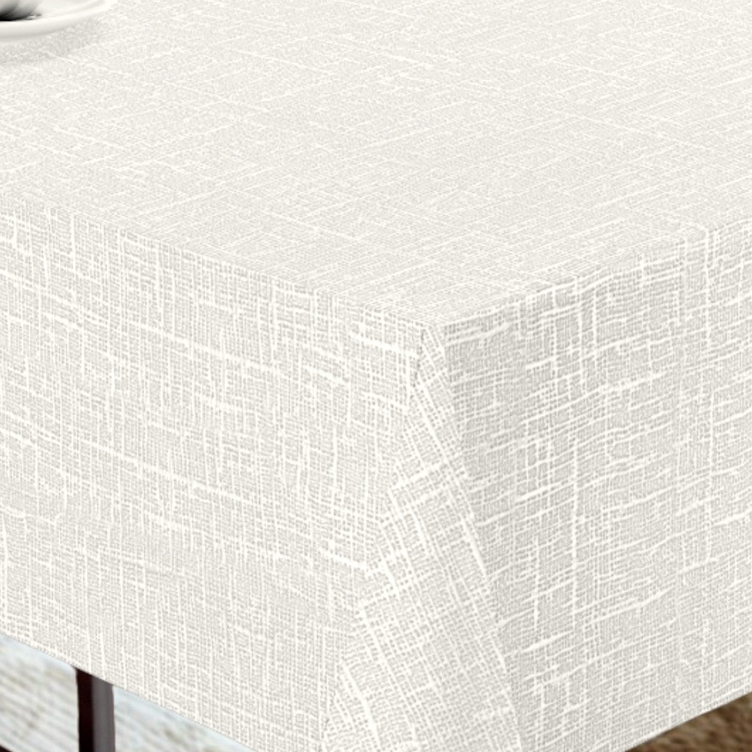 Nordfavn Elegant Marshmallow – Extra kraftig vaxduk med vackert präglat mönster, hörn