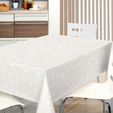 Nordfavn Mariposas Ljusgrå – Vaxduk med fjärilar, miljö