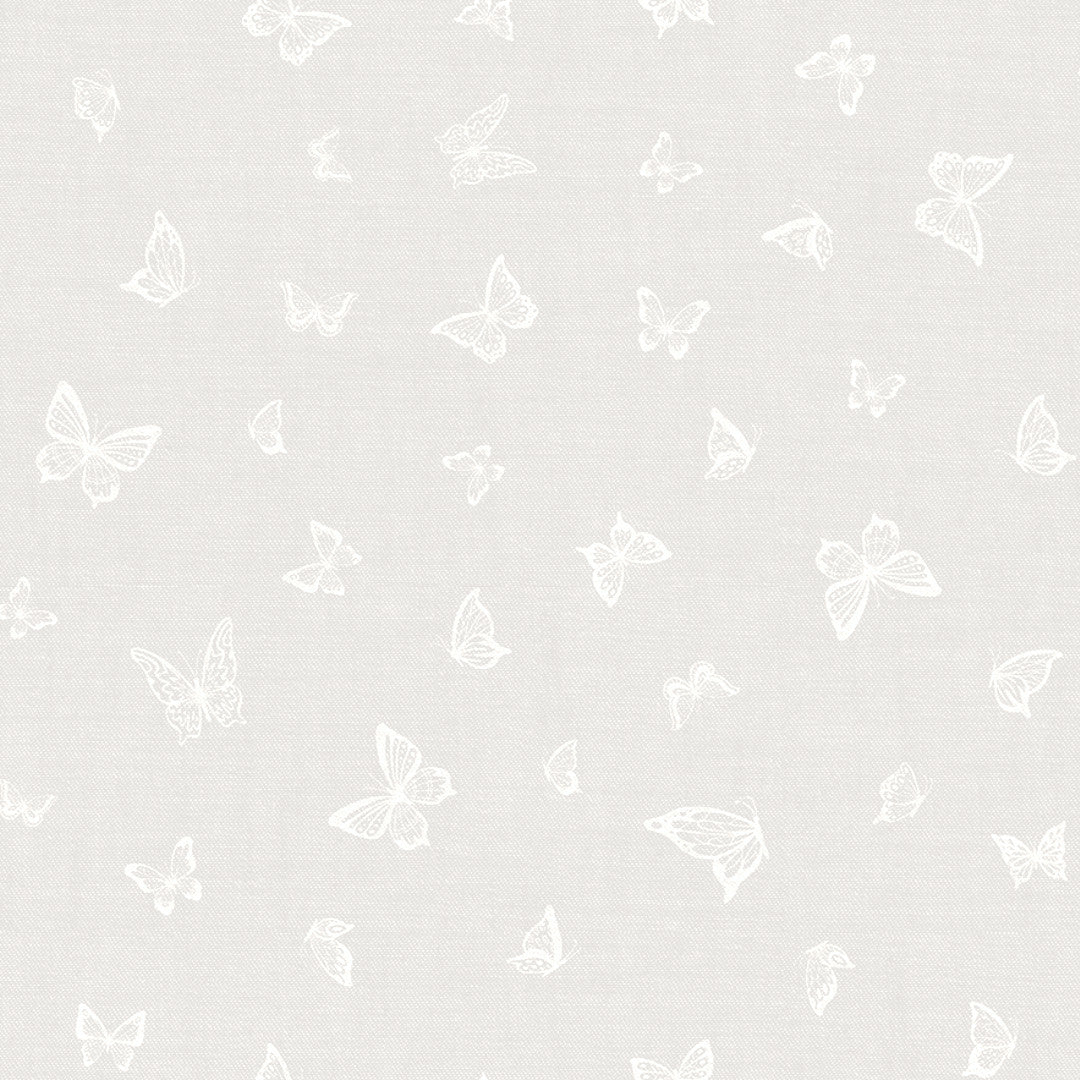 Nordfavn Mariposas Ljusgrå – Vaxduk med fjärilar, mönster