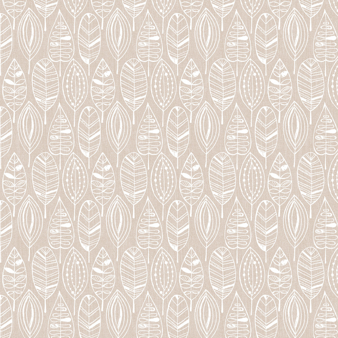 Nordfavn Nordic Leaf Sand – Vaxduk med stiliserat bladmönster mönster
