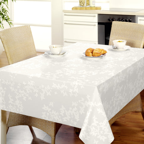 Nordfavn Papillons Pärlemorsvit – Vaxduk med vita fjärilar, miljö