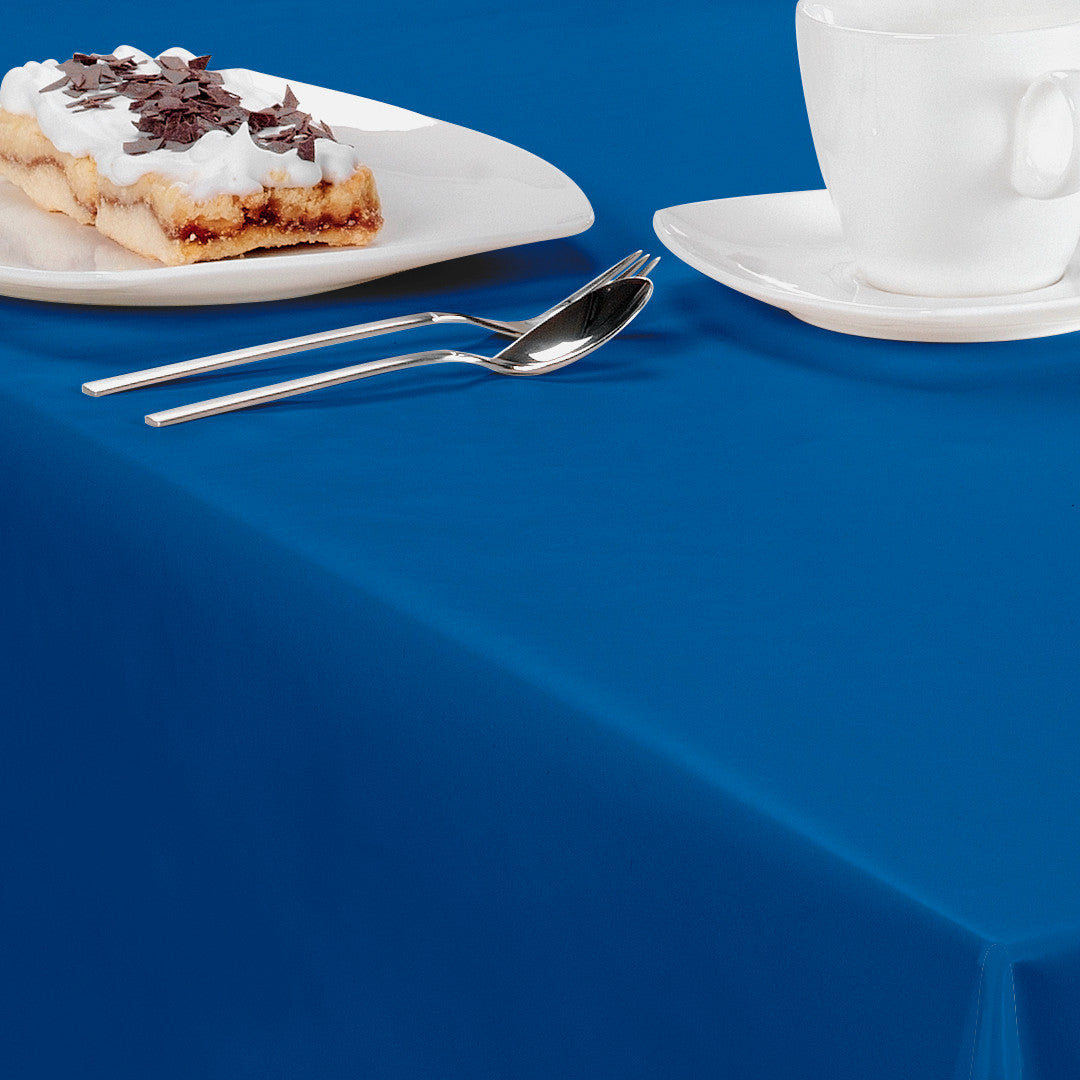 Nordfavn Uni Hav Blå - Enfärgad halvblank vaxduk, detaljer