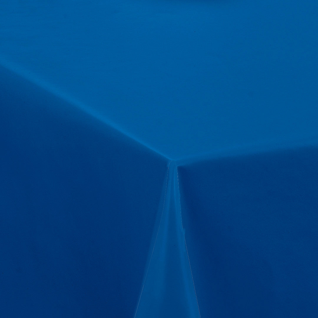 Nordfavn Uni Hav Blå - Enfärgad halvblank vaxduk, hörn