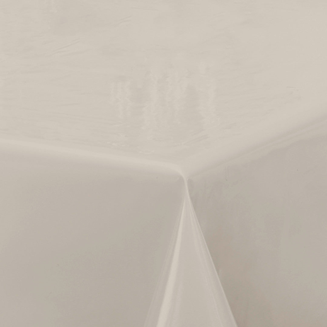 Nordfavn Uni Aske Beige - Enfärgad halvblank vaxduk, hörn