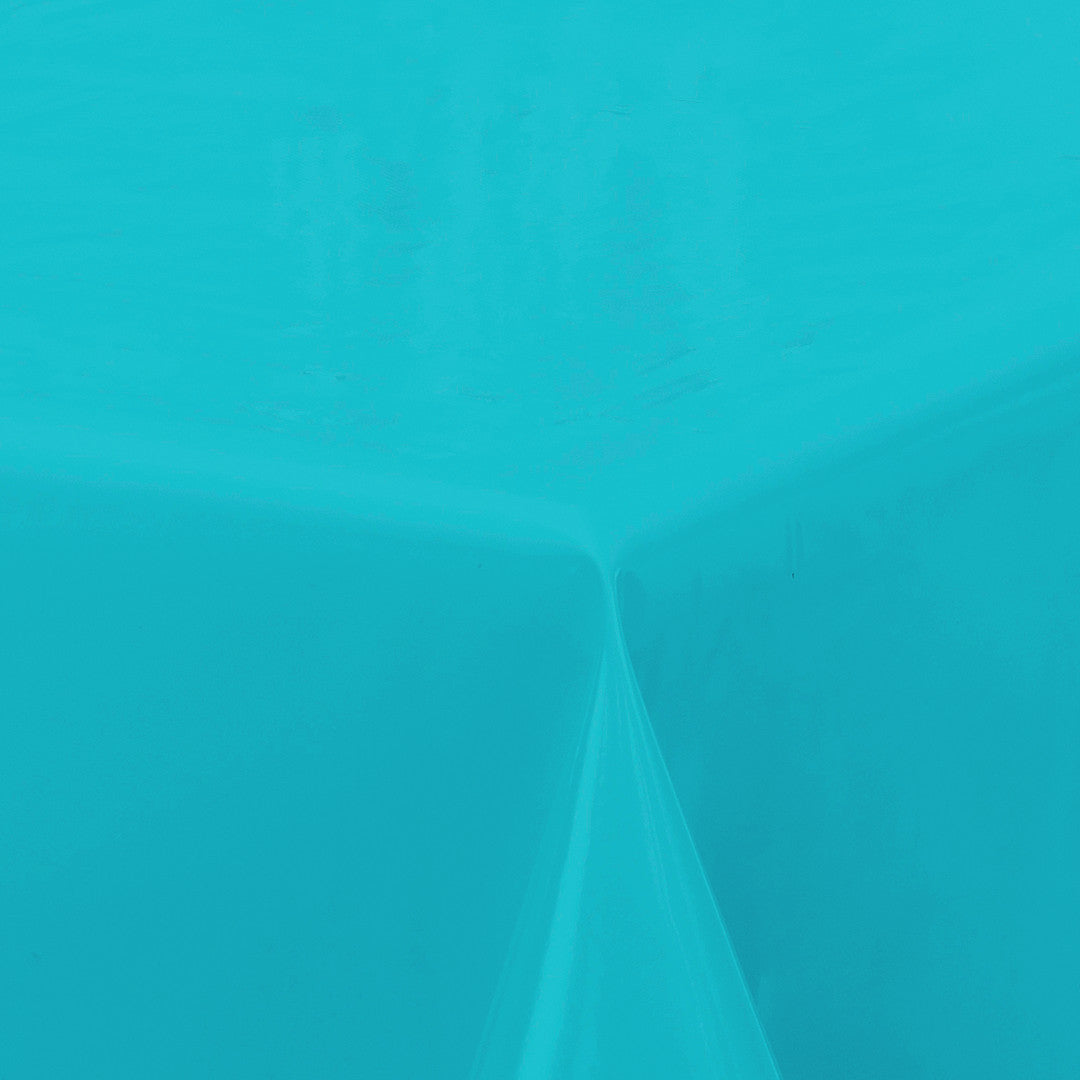 Nordfavn Uni Atoll Blå - Enfärgad halvblank vaxduk, hörn