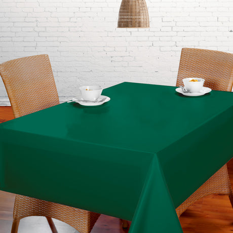 Nordfavn Uni Mörkgrön - Enfärgad halvblank vaxduk, miljö