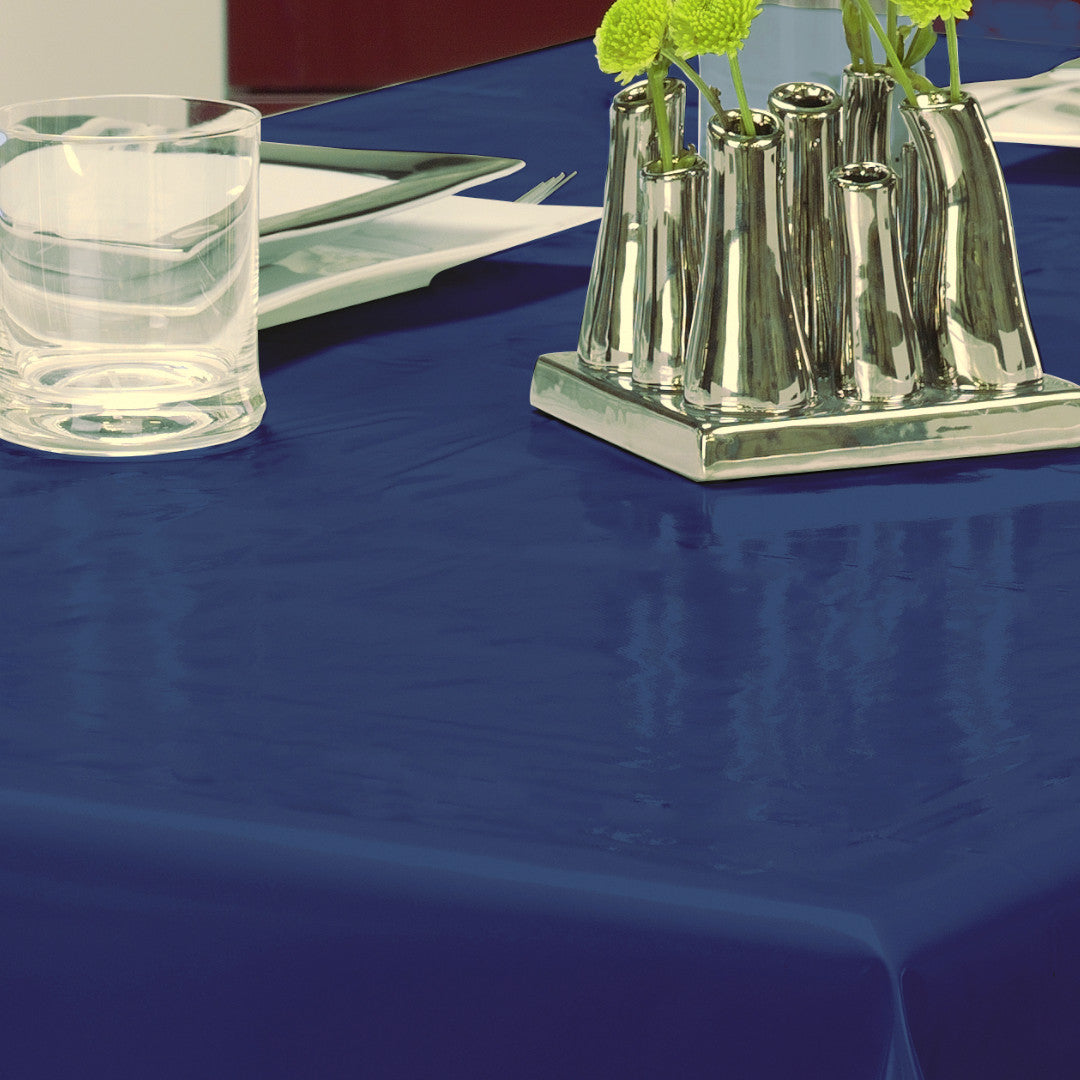 Nordfavn Uni Sailor Blå - Enfärgad halvblank vaxduk, detalj