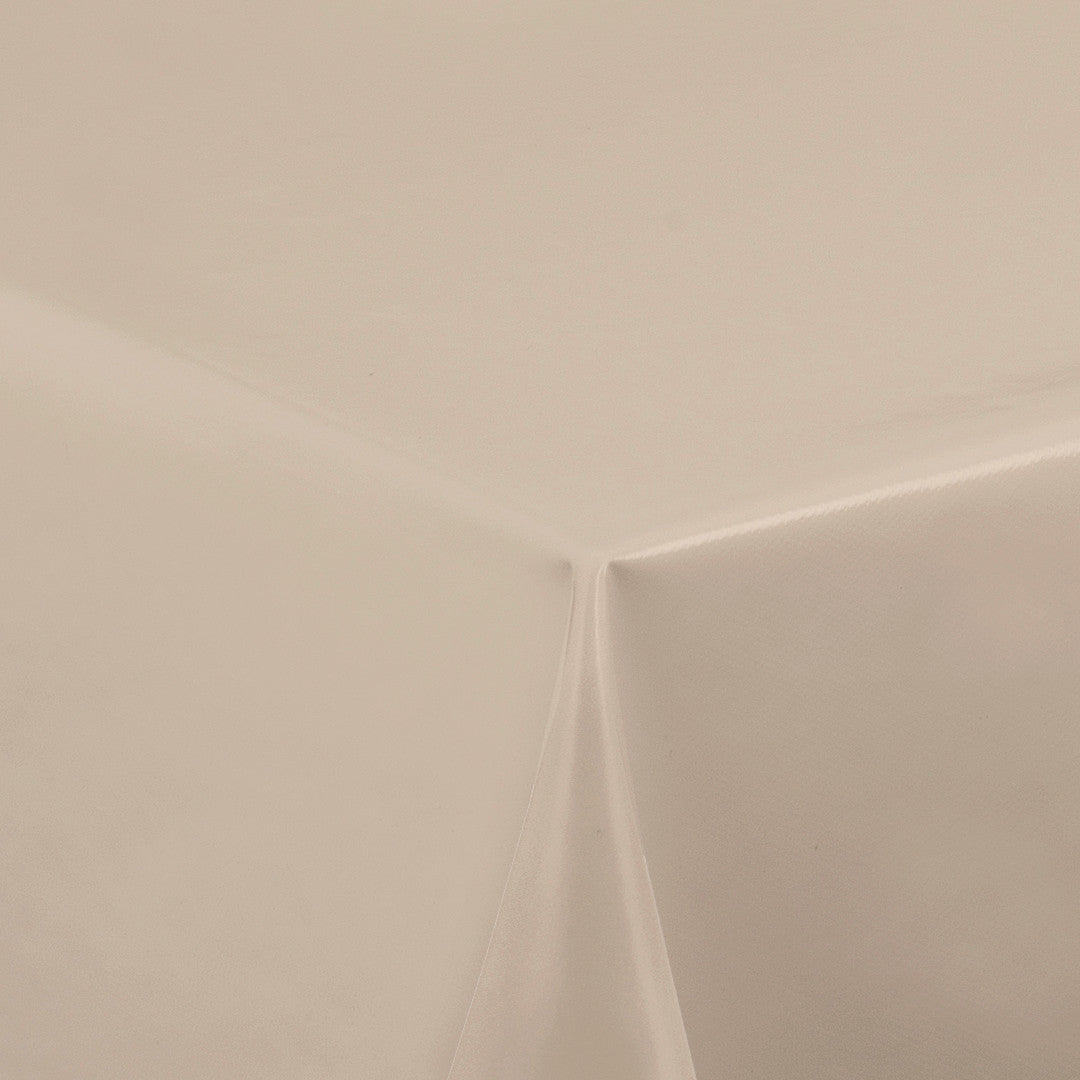 Nordfavn Uni Sesam Beige - Enfärgad halvblank vaxduk, hörn
