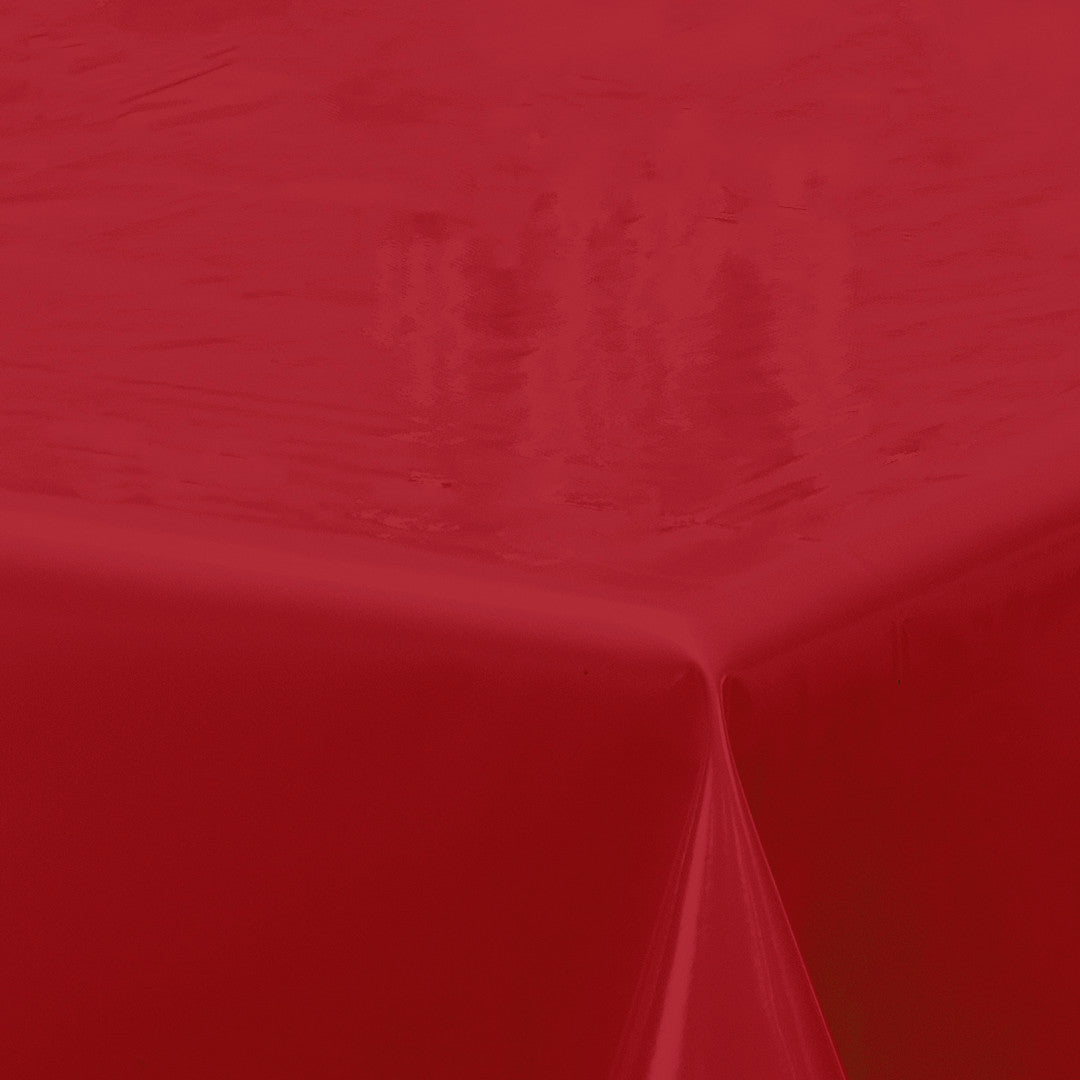 Nordfavn Uni Tango Röd - Enfärgad halvblank vaxduk, hörn