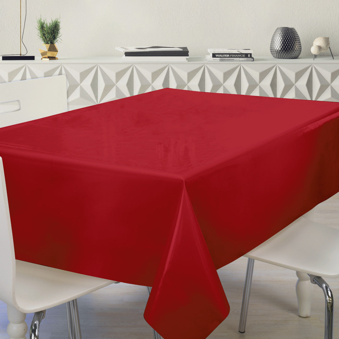 Nordfavn Uni Tango Röd - Enfärgad halvblank vaxduk, miljö