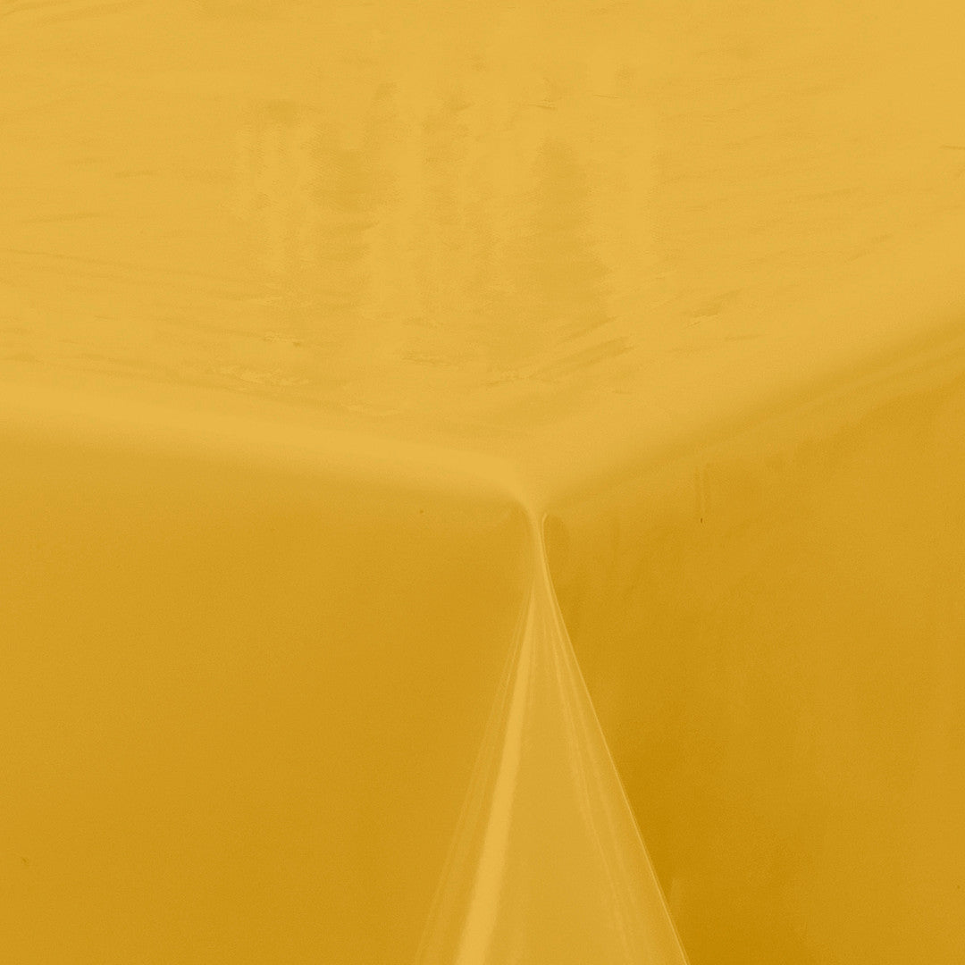 Nordfavn Uni Varm Gul - Enfärgad halvblank vaxduk, hörn