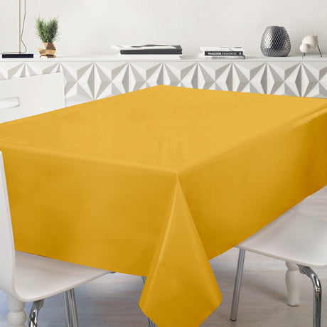 Nordfavn Uni Varm Gul - Enfärgad halvblank vaxduk, miljö
