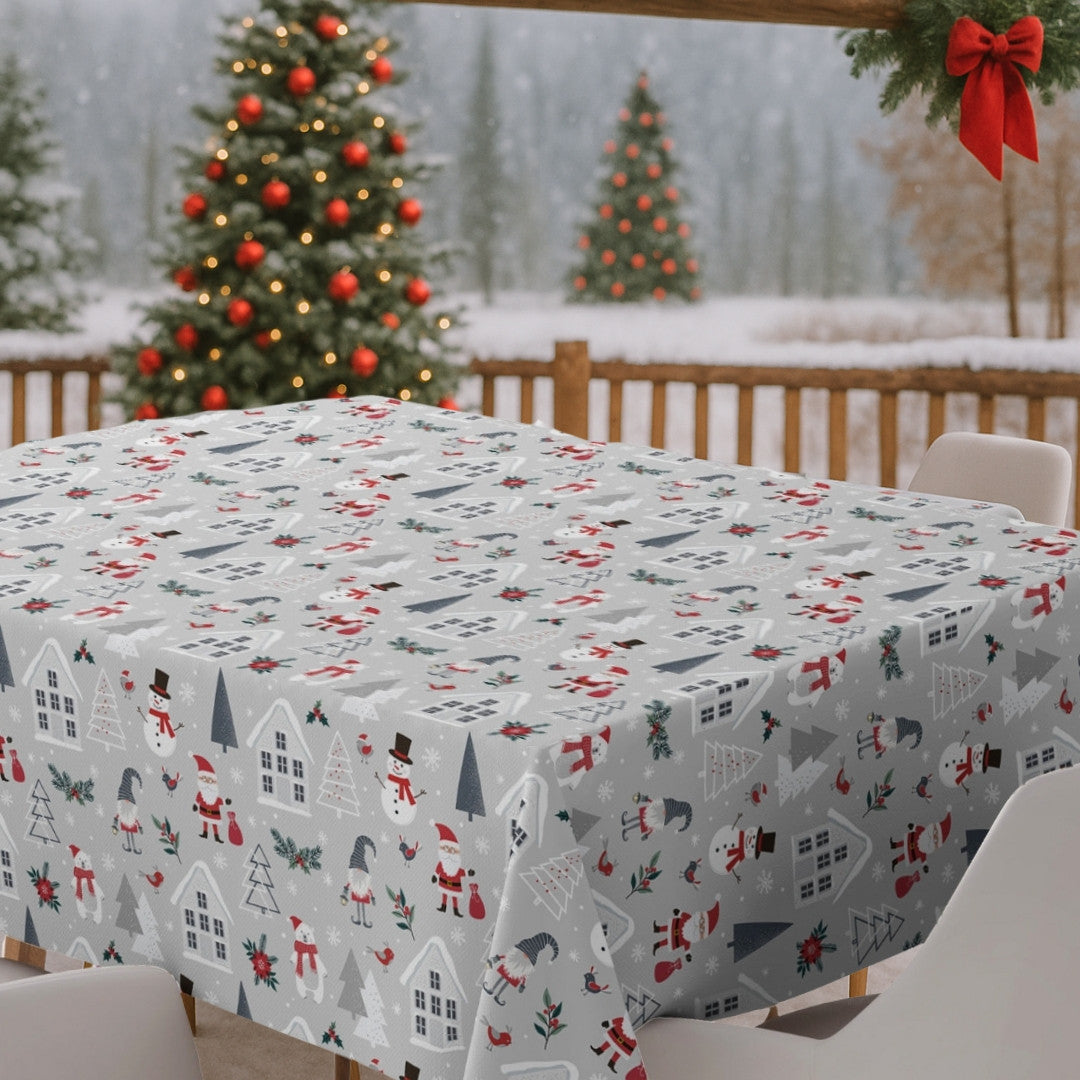 Nordic Winter – julvaxduk med motiv i skandinavisk stil, miljö