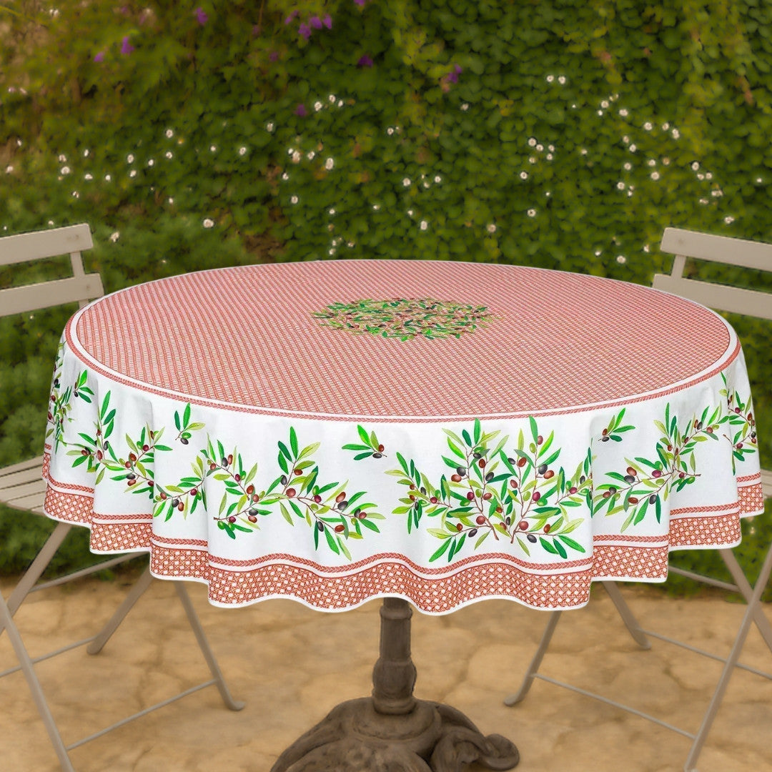 Nyons Terrakotta - Rund provenceduk Ø 180, miljö