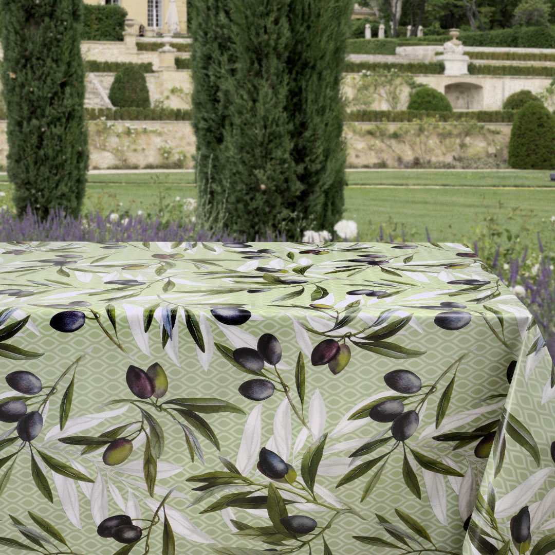 Olive Grove – Vaxduk med klassisk medelhavsstil, miljö
