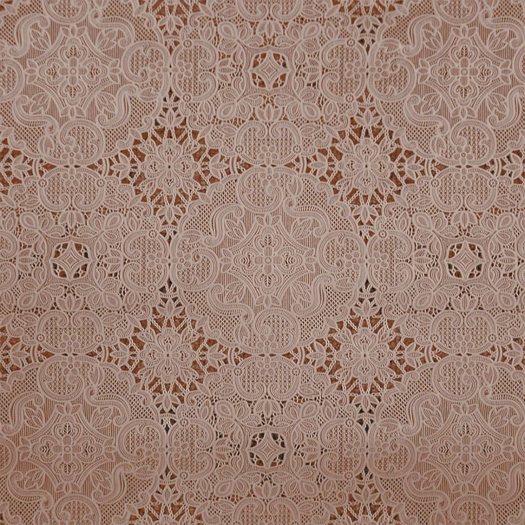 Ornella Lace – beige spetsbordslöpare 50 cm (metervara), motiv