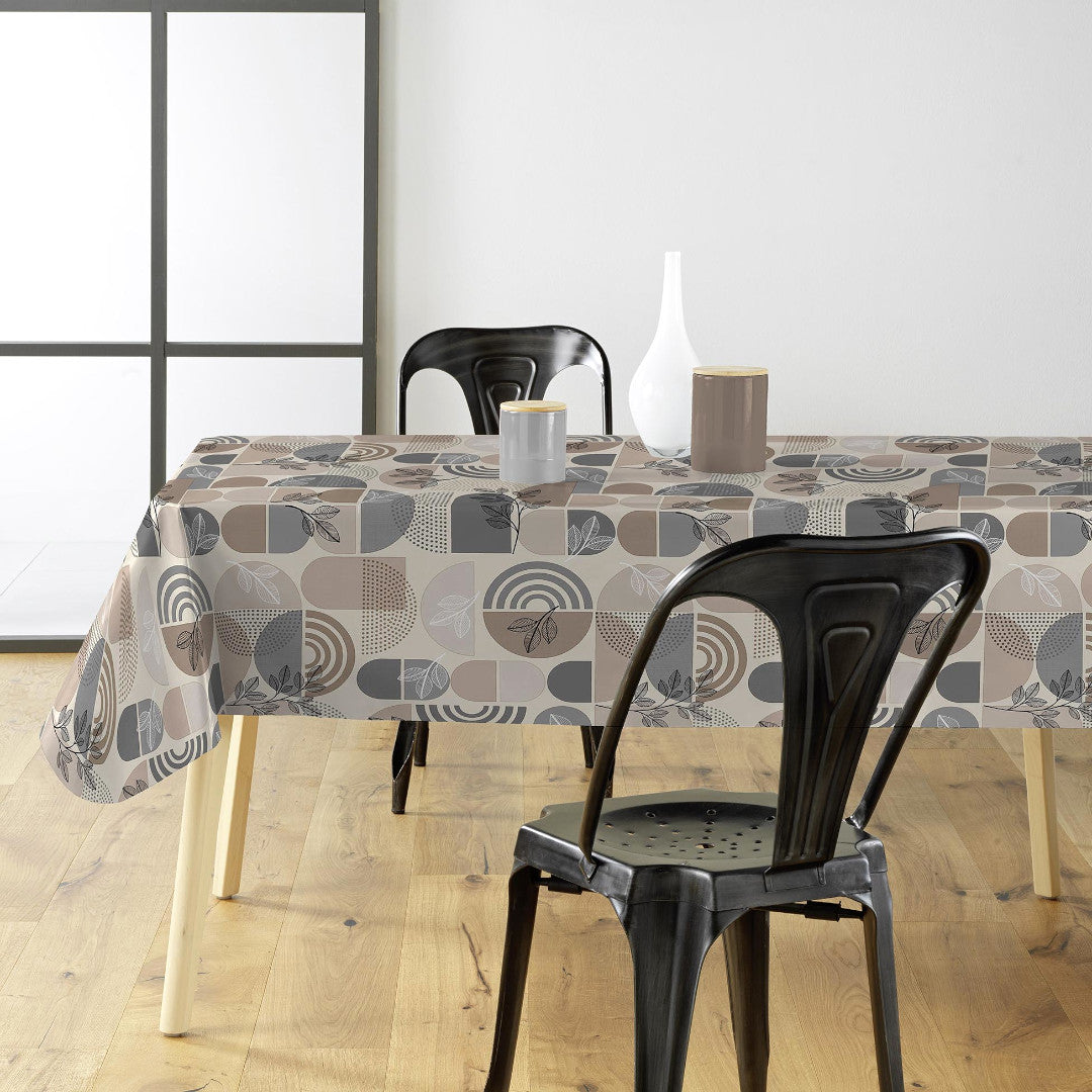 Ovaline Bladform - Vaxduk med nordisk geometri och organiska detaljer, miljö