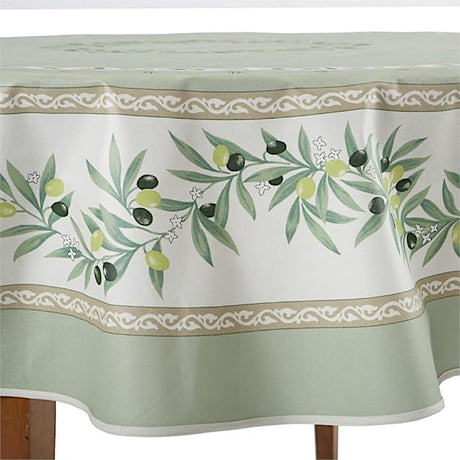 Ramatuelle Grön - Rund provenceduk Ø 180, mönster