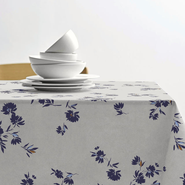 Silhouette Cloud Grey - Södahl textilvaxduk i 100 % bomull med glidskydd