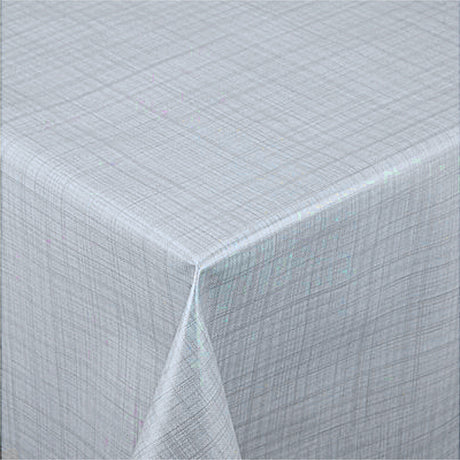 Steel Mist – Slät duk i mullvadsgrått med fint grafiskt mönster