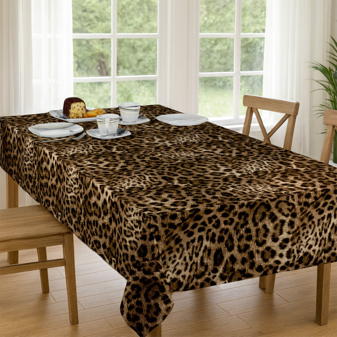 Leopard Luxe Vaxduk – Exotisk dukning med djurprint, hemmamiljö