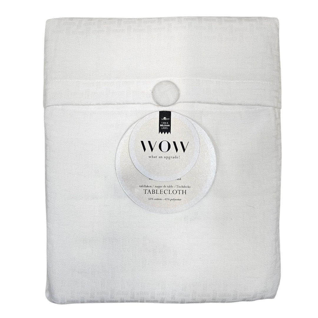 WOW Tradition Swan damastduk 150 x 250 cm – Vit, förpackning