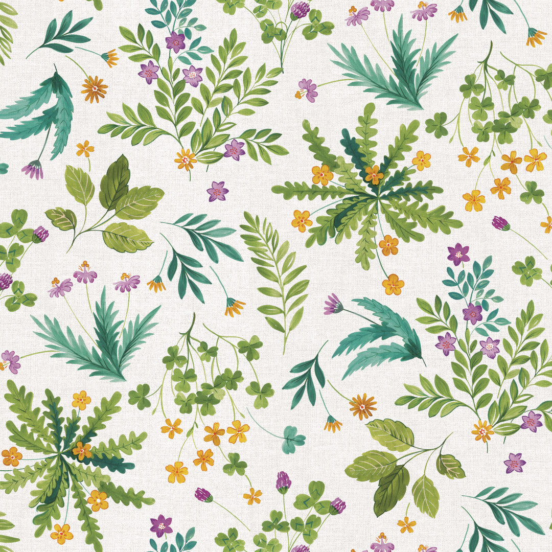 Wild Meadow - Rund vaxduk med resår