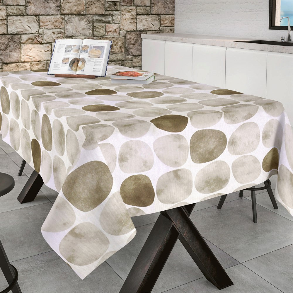 Arapoff Arena - Stonefree Retro 180, textilvaxduk i vit/beige