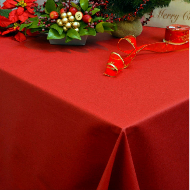 Dali textilvaxduk, enfärgad röd julduk, 160 cm bred