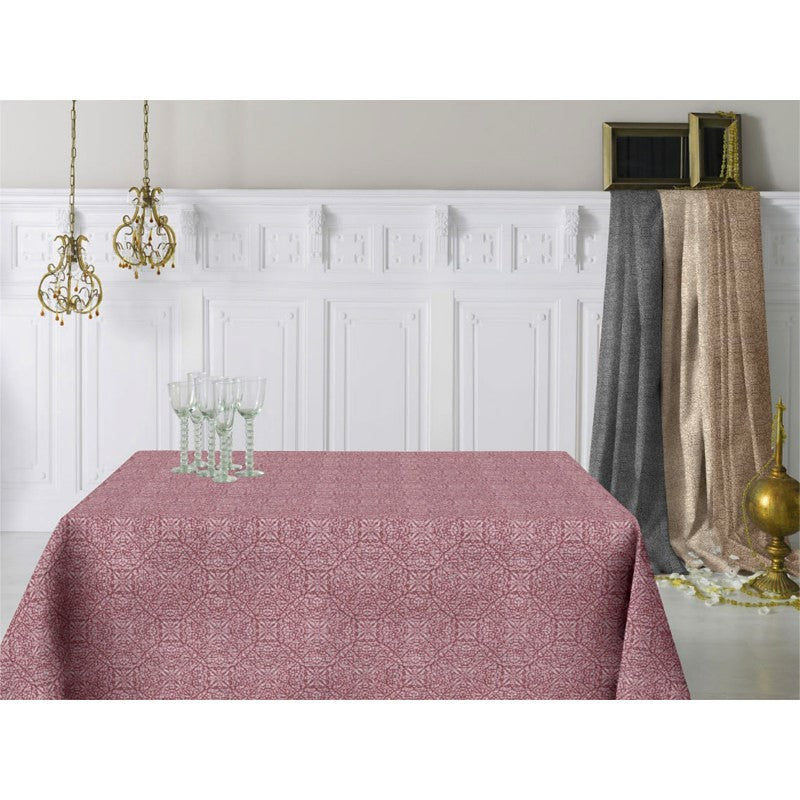 ARP Wein/vinröd, jacquardvävd textilvaxduk, 140 cm bred