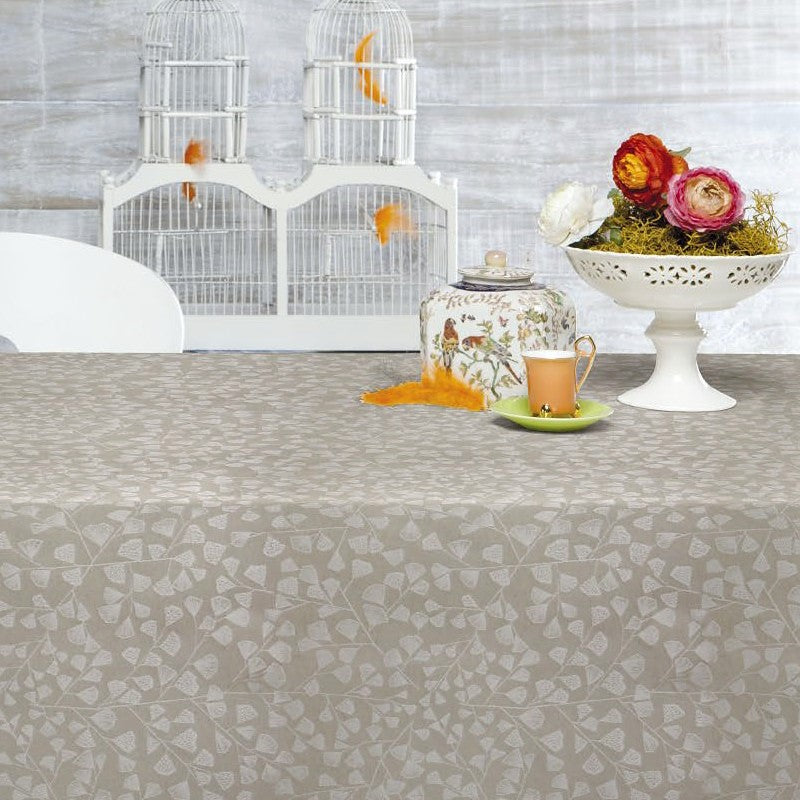 Bonard natur, jacquardvävd textilvaxduk, 160 cm bred