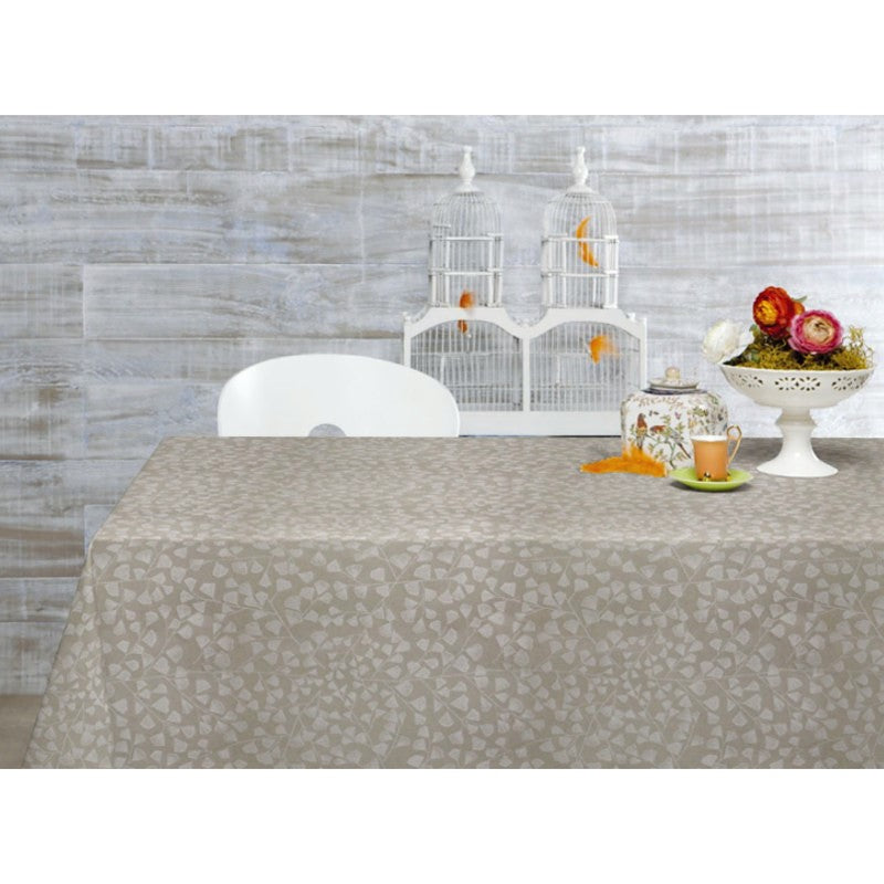 Bonard natur, jacquardvävd textilvaxduk, 160 cm bred