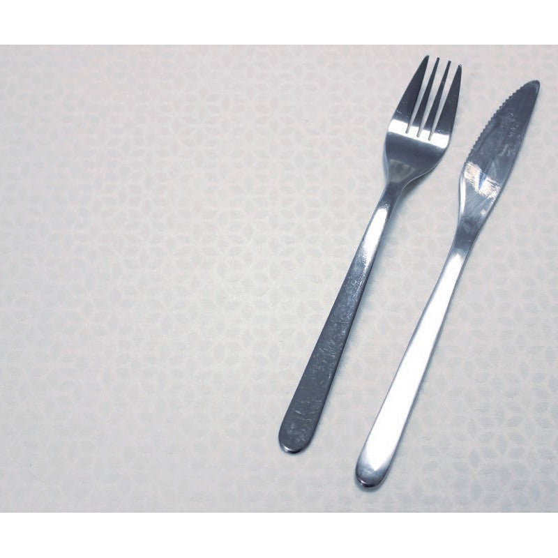 Corbaz vit, jacquardvävd textilvaxduk 160 cm bred