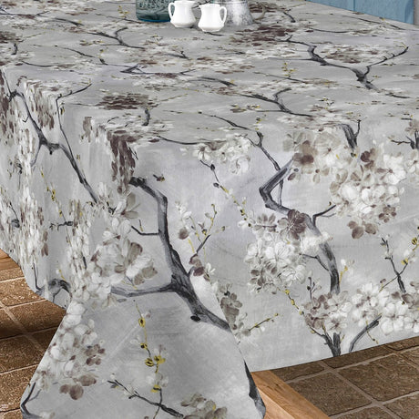 Murakami - Ljus vårgrönska, textilvaxduk i 160 cm bredd