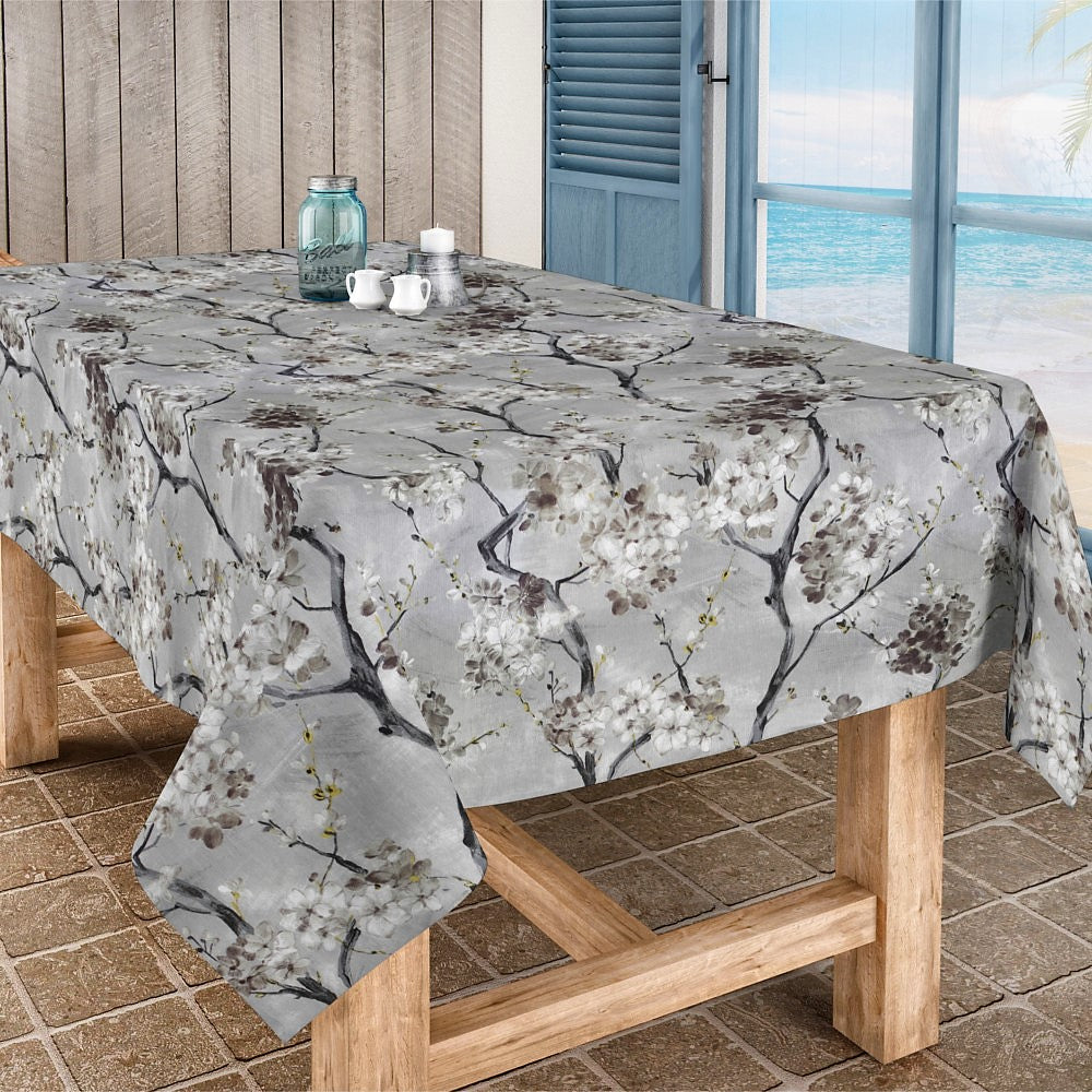 Murakami - Ljus vårgrönska, textilvaxduk i 160 cm bredd