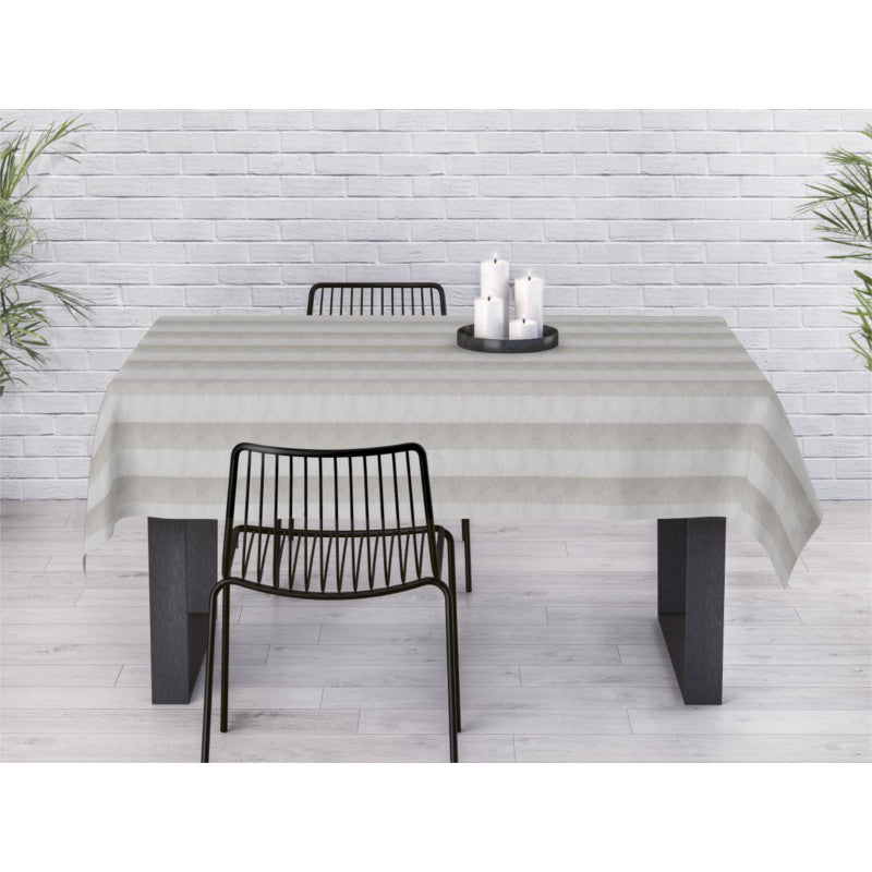 Welss Lino beige - Jacquardvävd textilvaxduk 180 cm bred