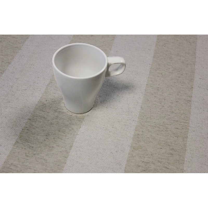 Welss Lino beige, jacquardvävd textilvaxduk 160 cm bred