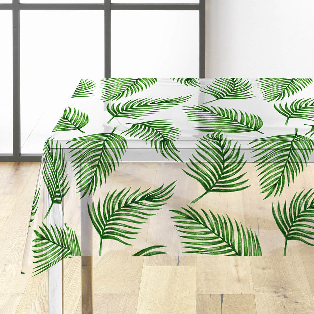 Pobbyly - Genomskinlig vaxduk med vallmo och fjärilar