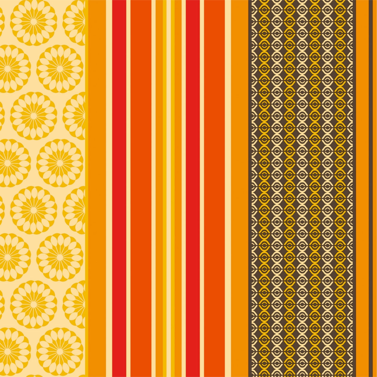 Amelle Gul, vaxduk med klassiska franska ränder