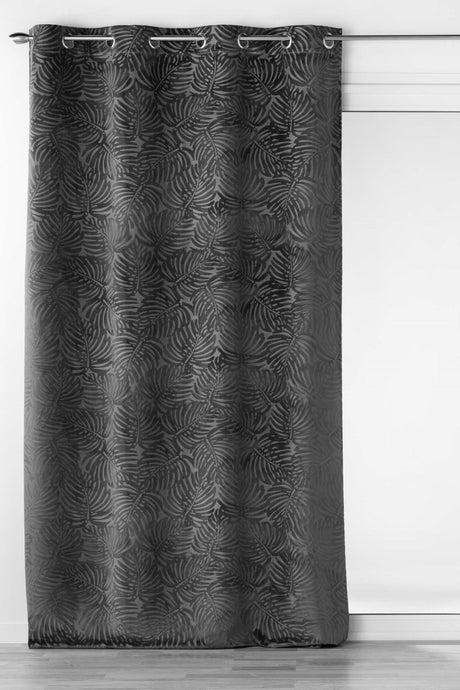 Analia Präglad Velour Antracit – Mörkläggningsgardin 140 x 240 cm