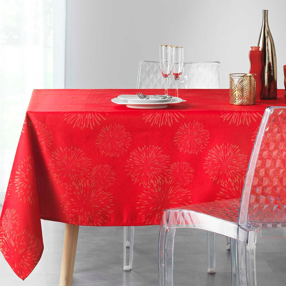 Artifice - Red/Gold - dukning/miljö - 140 x 300 cm