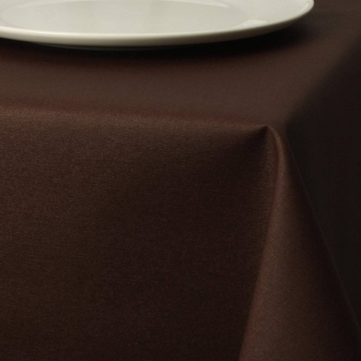 Basic enfärgad textilvaxduk - Choco