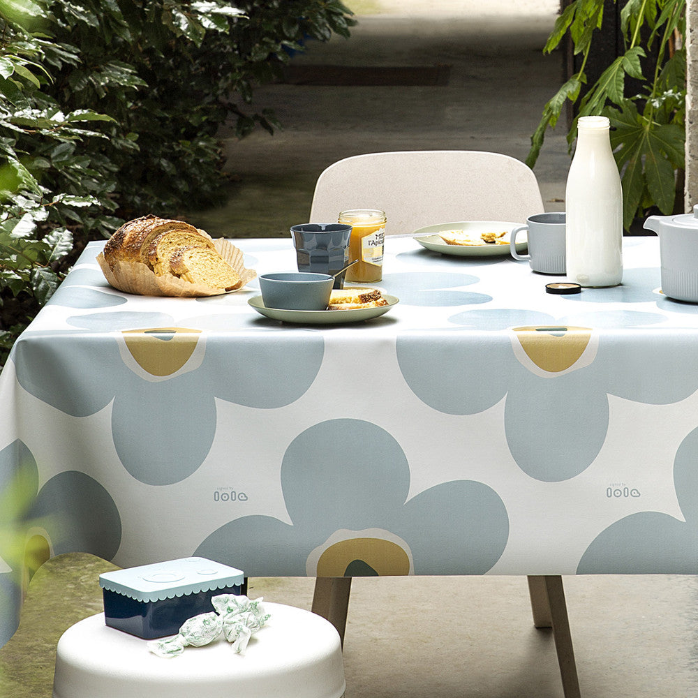 Lola vaxduk - Big Flower Ice Grey