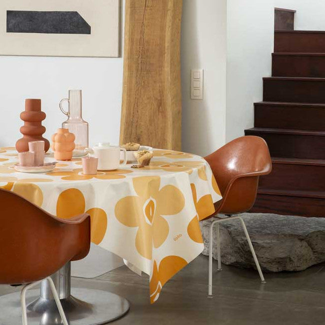Lola vaxduk - Big Flower Pumpkin på rundt bord