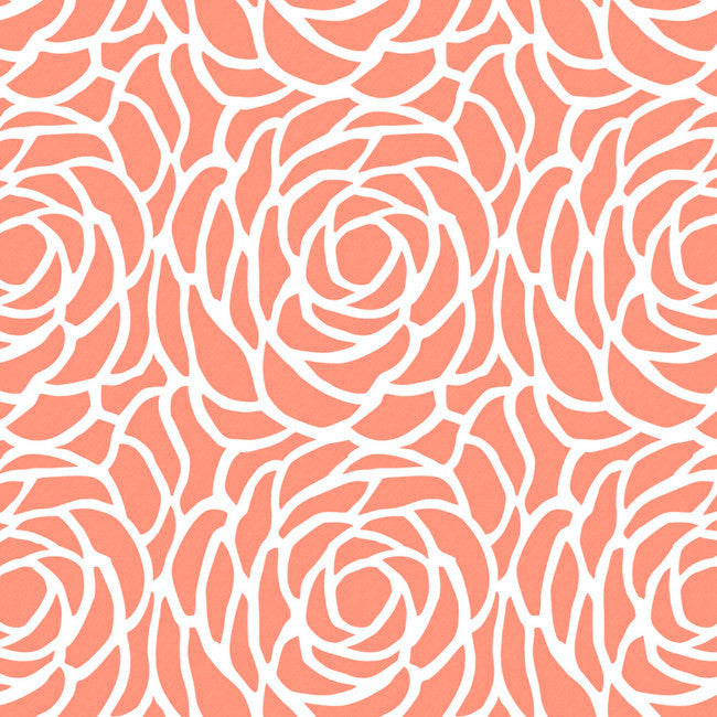 Bloom Canteloupe - vaxduk med stora, vackra streckblommor.