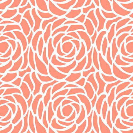 Bloom Canteloupe - vaxduk med stora, vackra streckblommor.