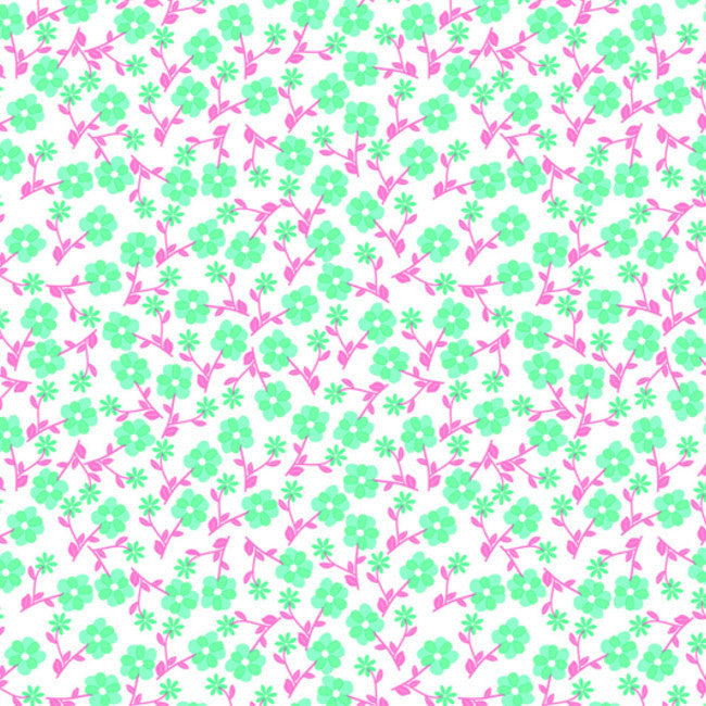 Primrose Waterfall - Vaxduk med små söta blommor närbild