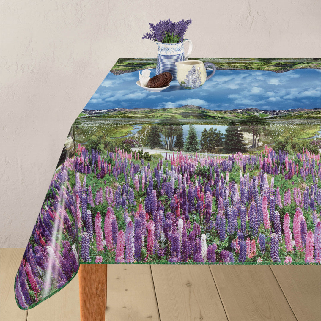 Bergtopparna - Vaxduk med vackert bergslandskap